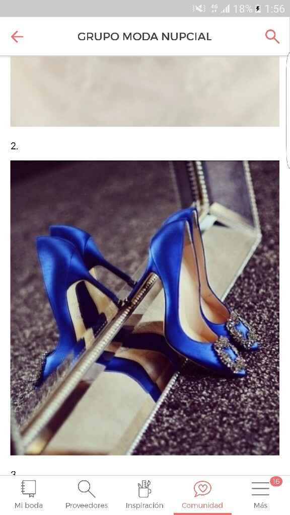 Zapatos novia azules - 1