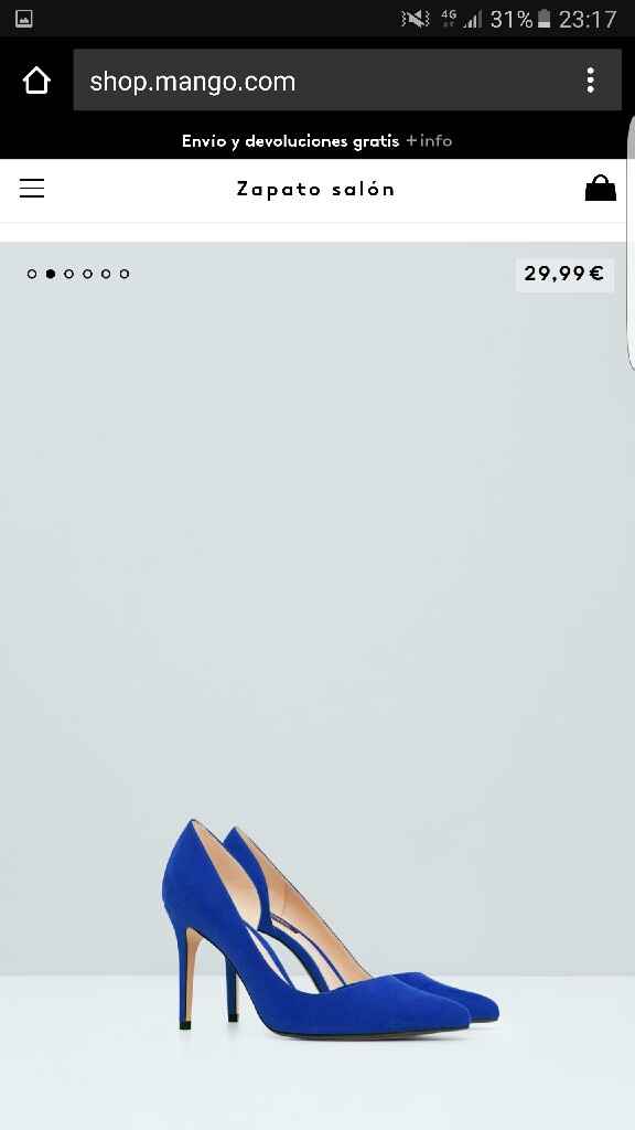 Zapatos novia azules - 1