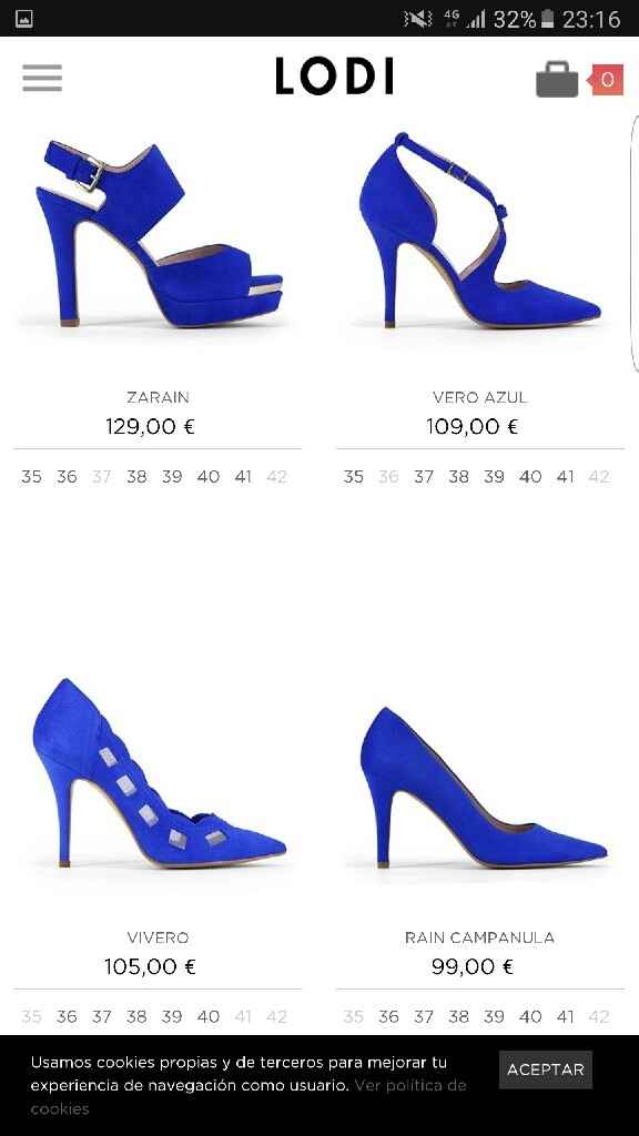 Zapatos novia azules - 2