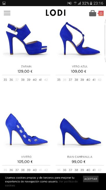 Zapatos novia azules - 2