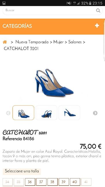 Zapatos novia azules - 3