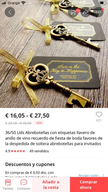 Detalles para boda de Aliexpress 4