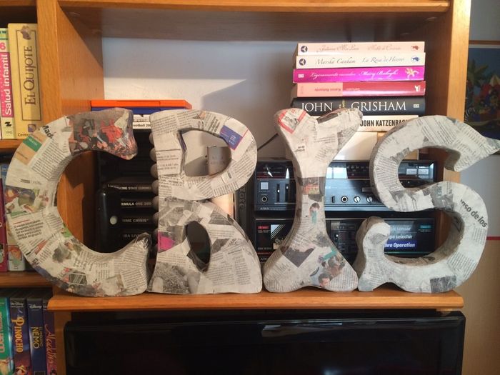 Como decorar las letras gigantes - 2