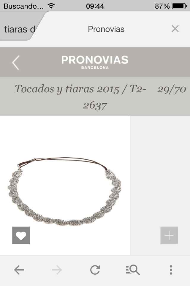 Precio tiara pronovias modelo t2-2637 - 1