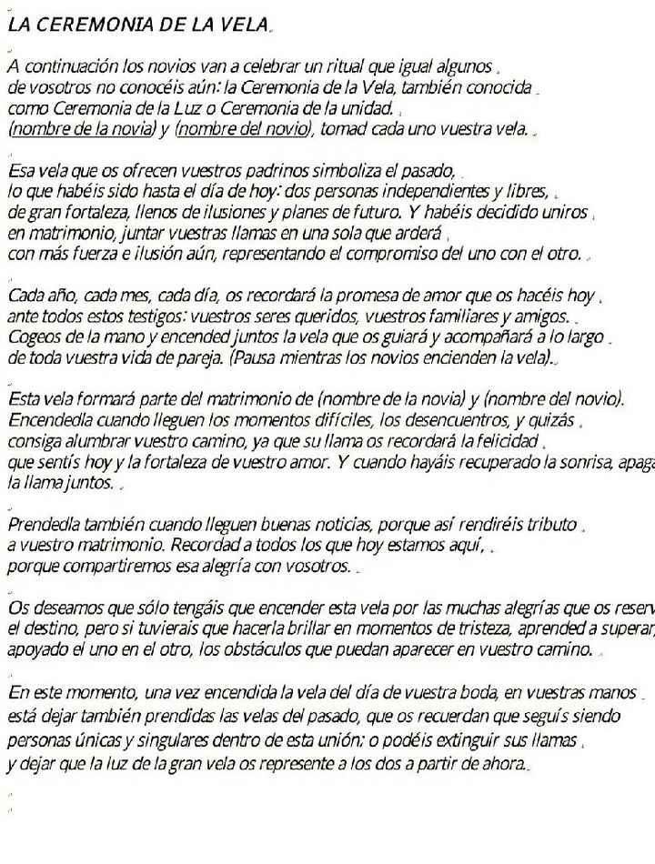Ceremonia de la vela - 1