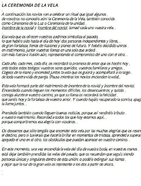 Ceremonia de la vela - 1