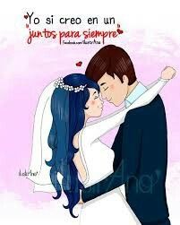 Dibujos parejas con frase - 2