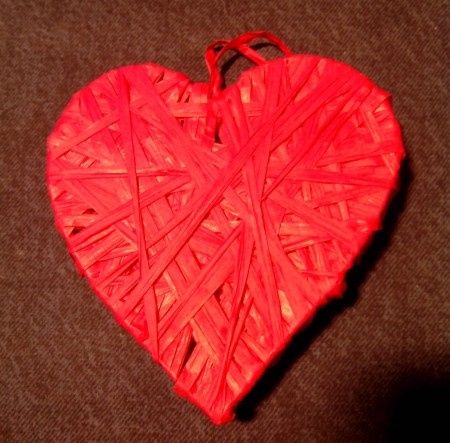 Corazón porta alianzas