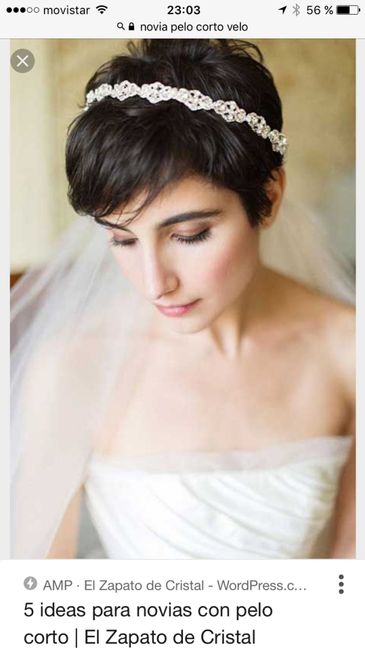 Novia con pelo corto - 2