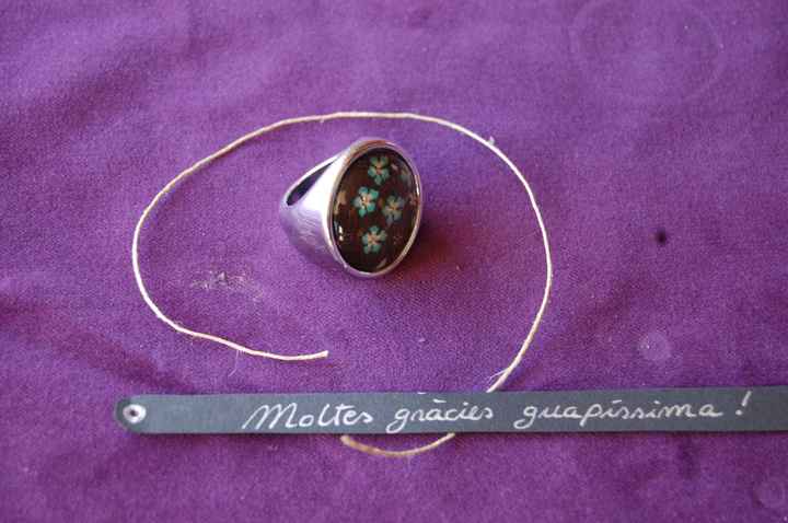 anillo y mensajito