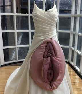 vestido novia vagina