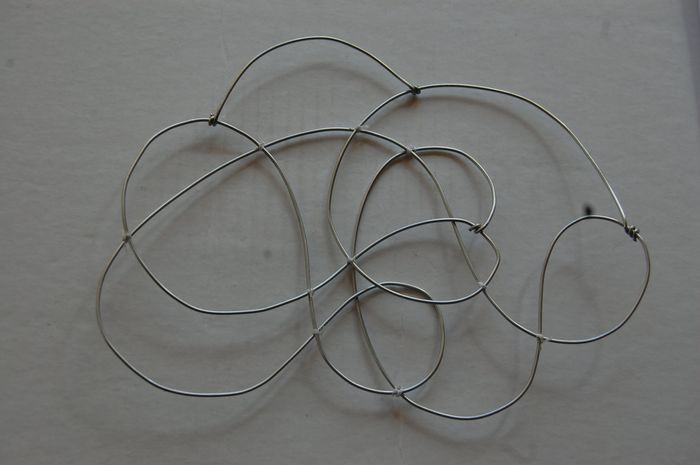 forma con alambre