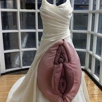 vestido novia vagina