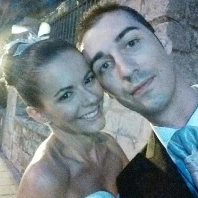 Primera foto como marido y mujer 
