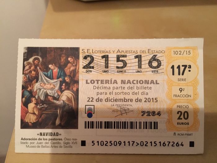 Loteria de navidad 14/5/16 - 1