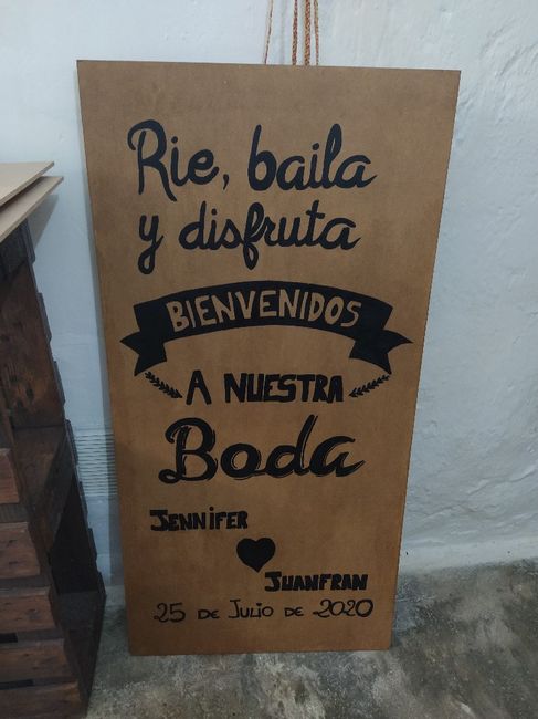 Ya tengo cartel de bienvenidaa - 1