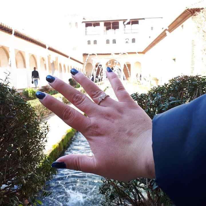 Pedida de mano en la Alhambra (Geanada)