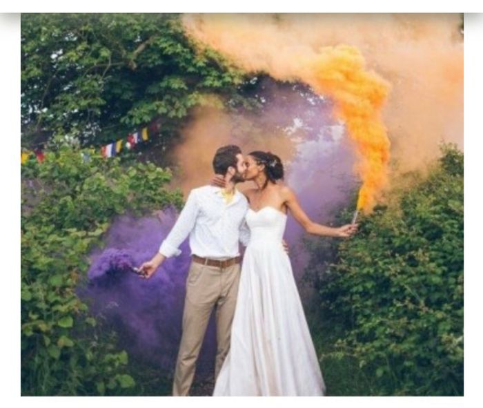Bengalas de humo de colores 1