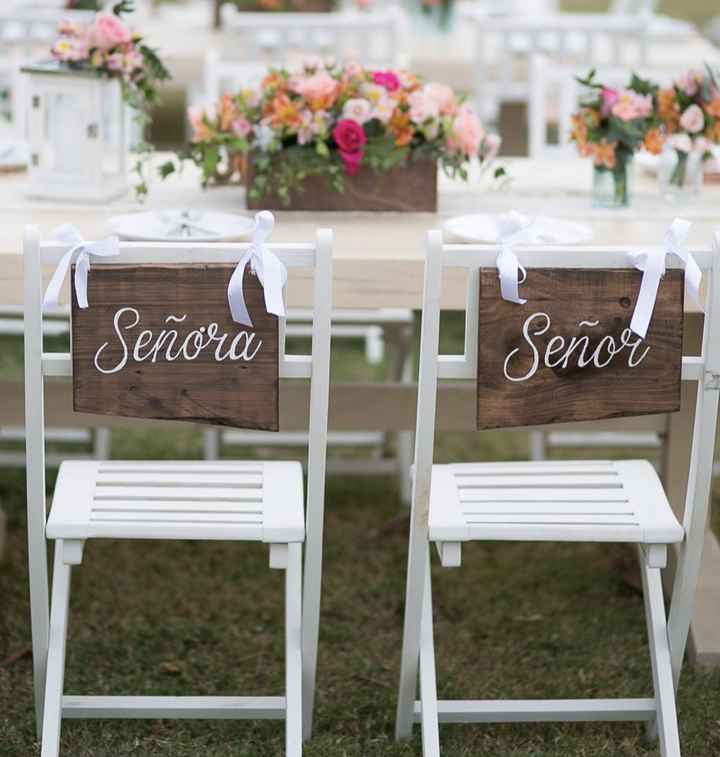 Ayuda: ideas decoración sillas de los novios para el banquete - 2
