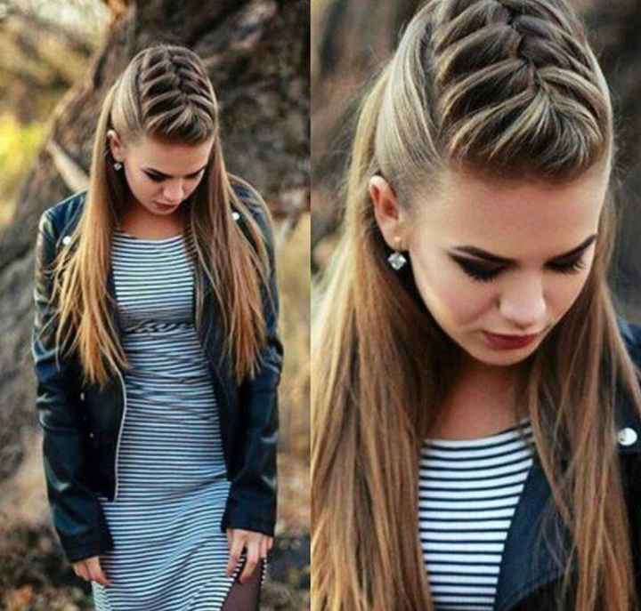 Peinado con pelo liso - 1