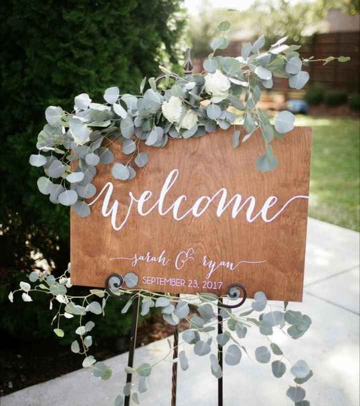 Cartel de Bienvenida a la Boda - 1