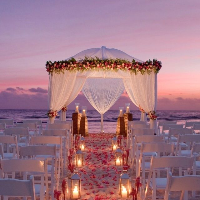 Altar al atardecer