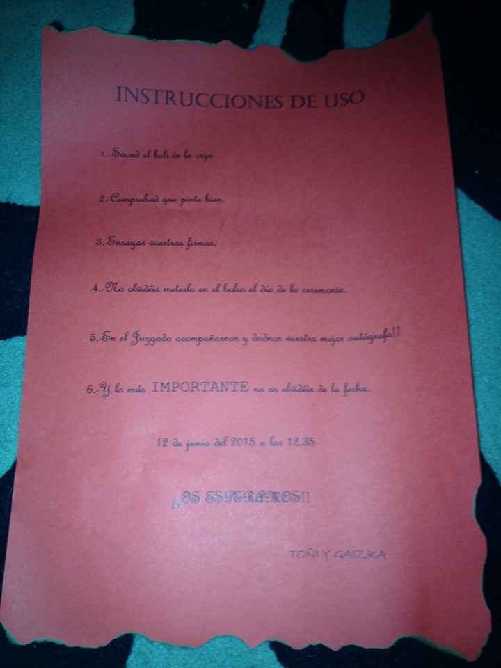 Detalle para los testigos no familiares?? - 4