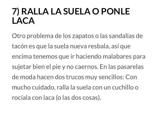 Trucos para los pies y los tacones - 5