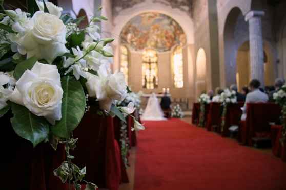 Decoración floral iglesia