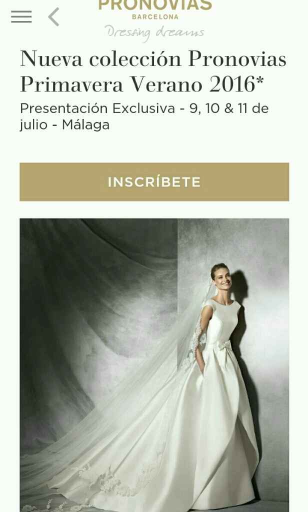 Presentación colección completa de pronovias 2016 - 1