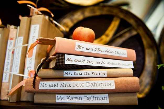 Ideas para boda con temática de libros