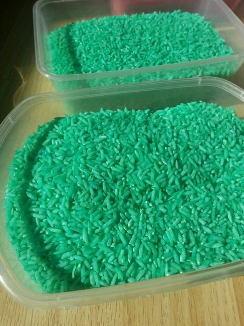 Empezamos a teñir arroz - 1
