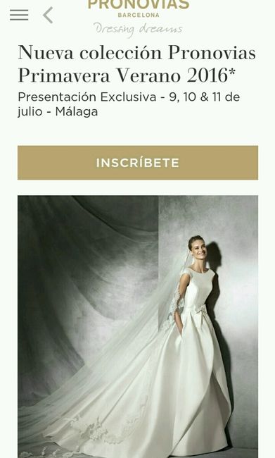 Presentación colección completa de pronovias 2016 - 1