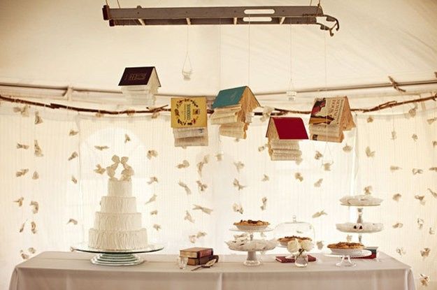 Ideas para boda con temática de libros
