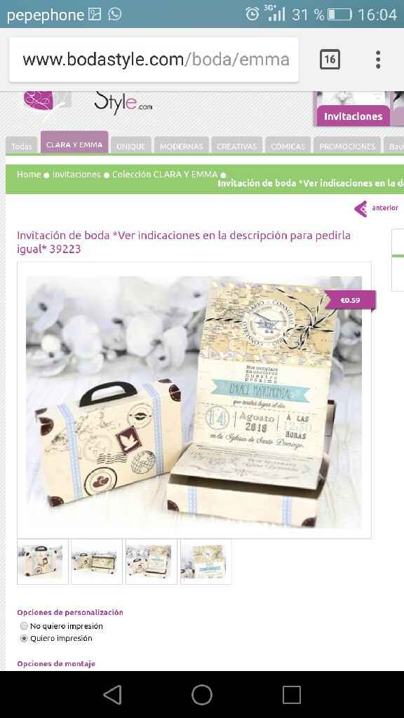  Precio tarjetas boda - 1