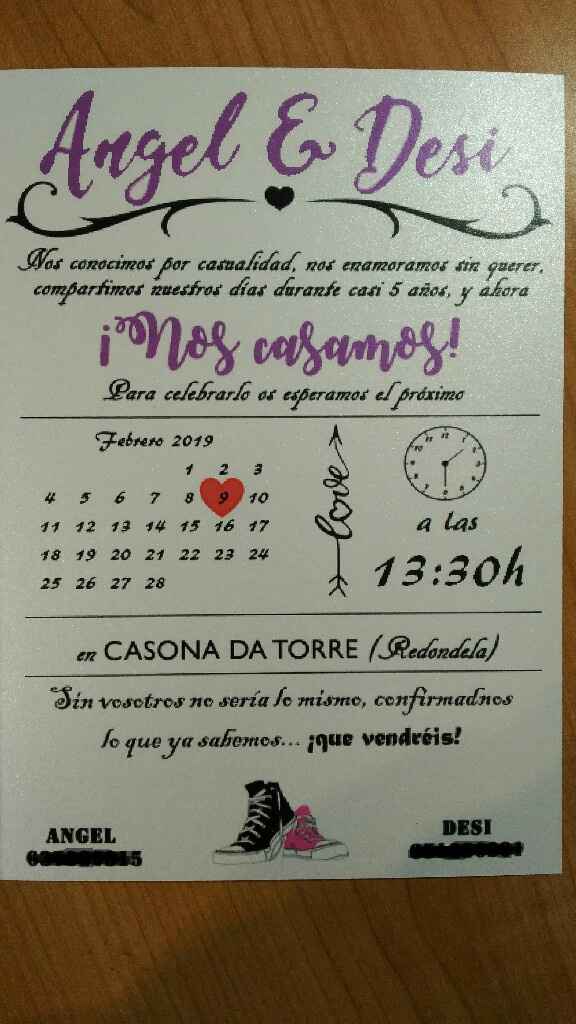 Nuestras invitaciones. - 2
