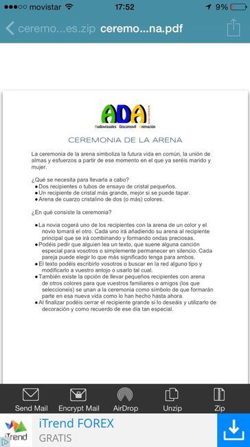 Ceremonia de la arena - 1