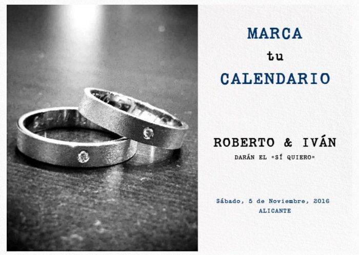 Escoge tu Save the date! :) - 1