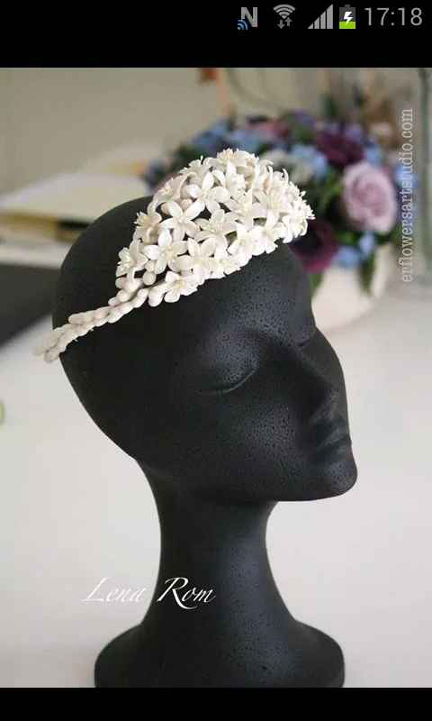 Diadema flores-perlas - 1