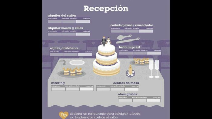 Agenda de gastos de la boda - 6