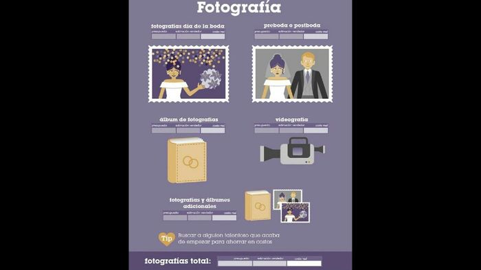 Agenda de gastos de la boda - 10