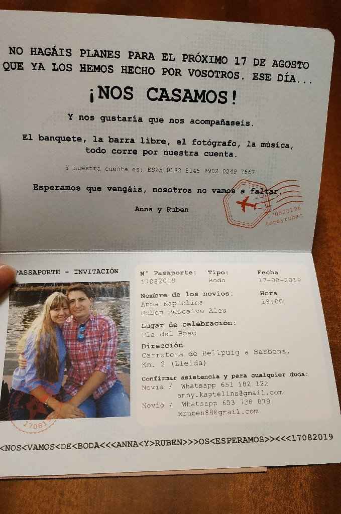 Invitaciones viajeras - 1