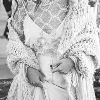 Poncho Boho blanco - 1