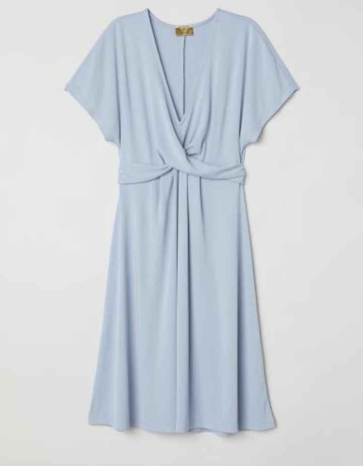 Vestido azul cielo para preboda - 1