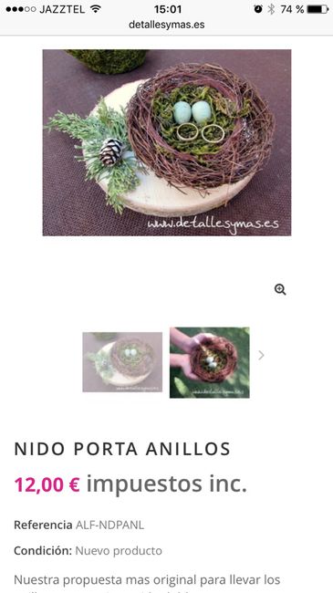 Porta alianzas nido - 1