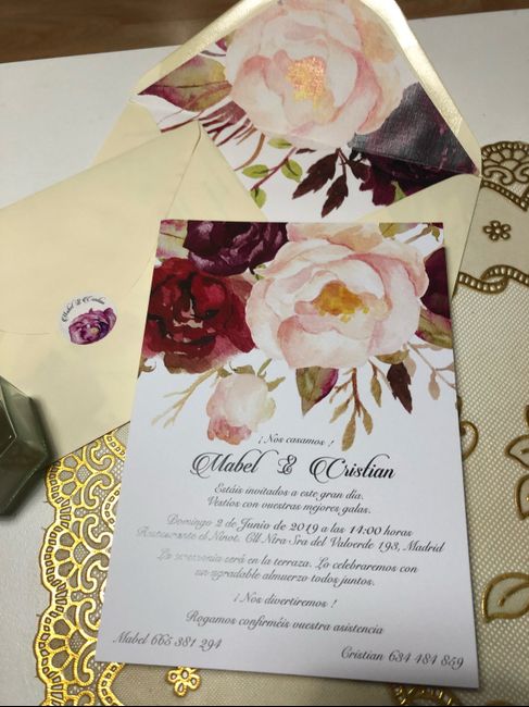 Ya me llegaron las invitaciones !!!🥰🥰 - 1