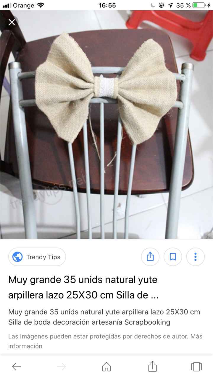 Lazos para decorar las sillas🥰 - 1
