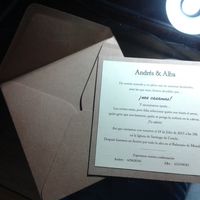 Invitaciones papel kraft
