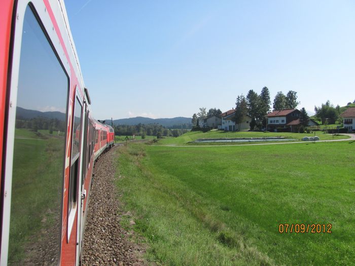 De camino a Füssen, para ver el castillo del Rey Loco!
