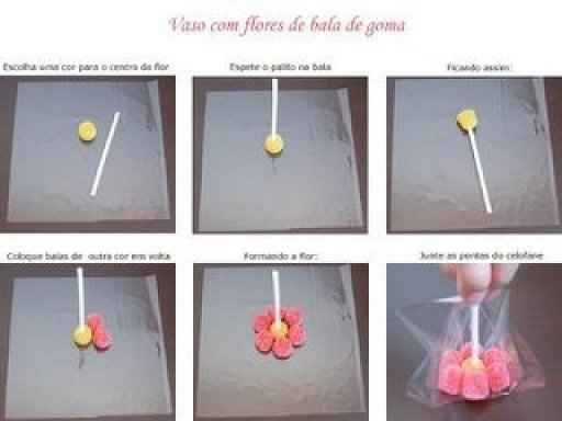 instruciones de como hacer flor de chuches